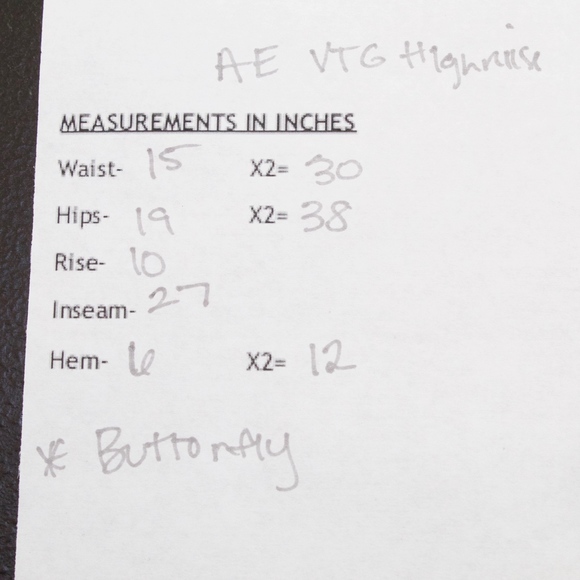 American Eagle Vintage Hi-Rise Buttonfly Jeans 8 - Picture 8 of 8